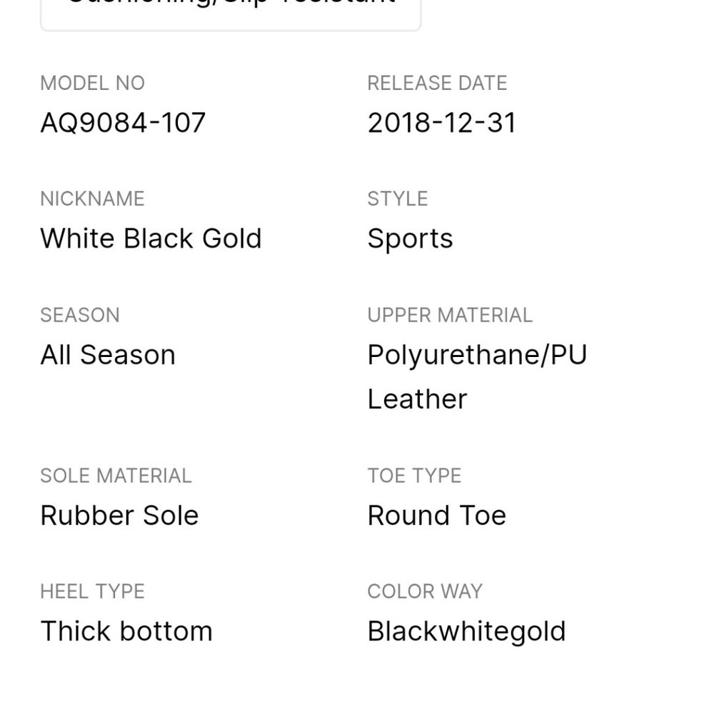 Air Jordan Max Aura white black gold big boys size 8.5 - Picture 10 of 16